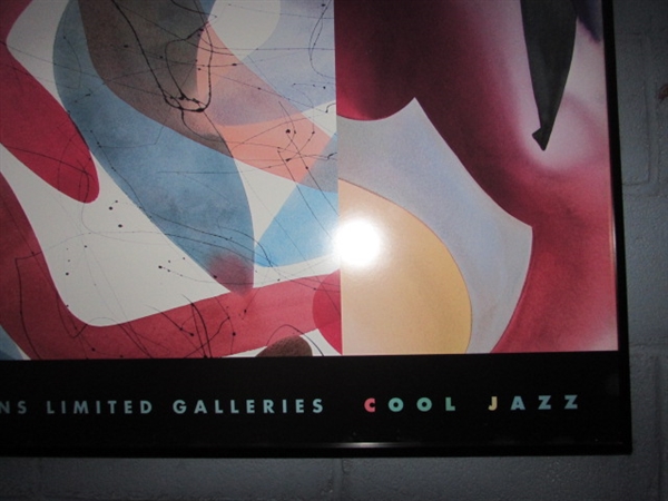 OVERSIZED COOL JAZZ FRAMED ART PETER KITCHELL - EDITIONS LIMITED GALLERIES