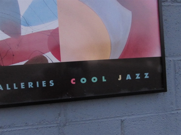 OVERSIZED COOL JAZZ FRAMED ART PETER KITCHELL - EDITIONS LIMITED GALLERIES