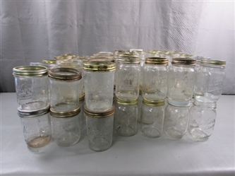 7 DOZEN PINT CANNING JARS - KERR, BALL & OTHERS