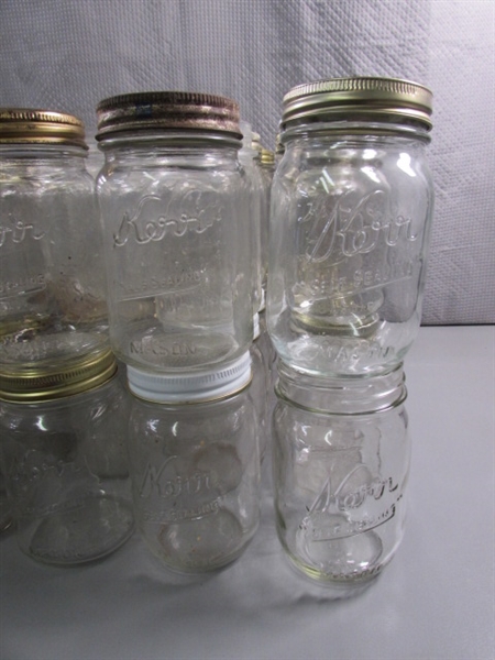 7 DOZEN PINT CANNING JARS - KERR, BALL & OTHERS