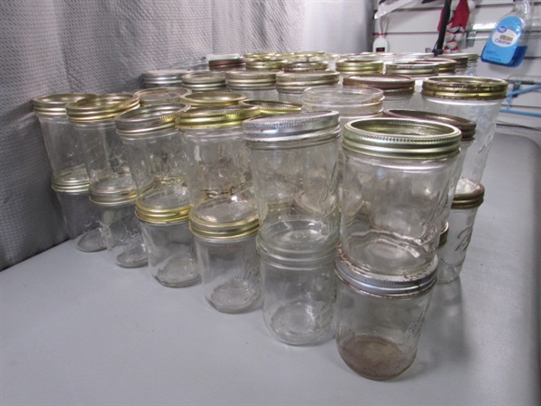 7 DOZEN PINT CANNING JARS - KERR, BALL & OTHERS