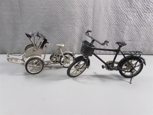 HANDCRAFTED FUNCTIONAL RICKSHAW & BICYCLE MODELS