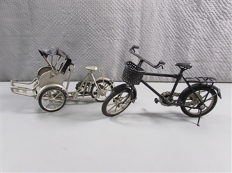 HANDCRAFTED FUNCTIONAL RICKSHAW & BICYCLE MODELS