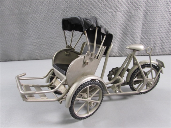 HANDCRAFTED FUNCTIONAL RICKSHAW & BICYCLE MODELS