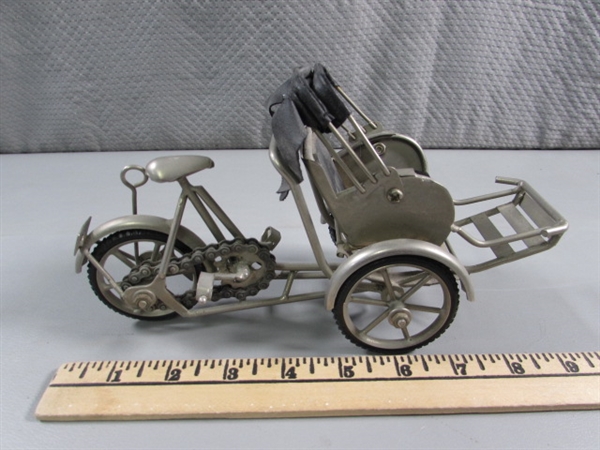 HANDCRAFTED FUNCTIONAL RICKSHAW & BICYCLE MODELS