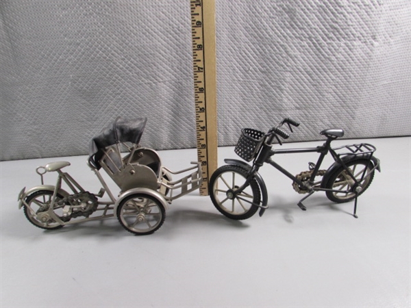 HANDCRAFTED FUNCTIONAL RICKSHAW & BICYCLE MODELS