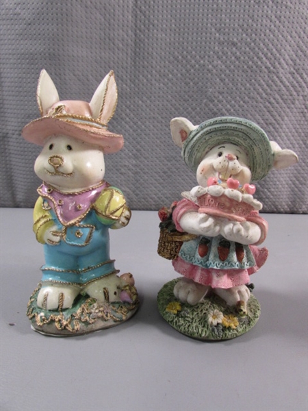 BUNNY FIGURINES & VOTIVE HOLDERS