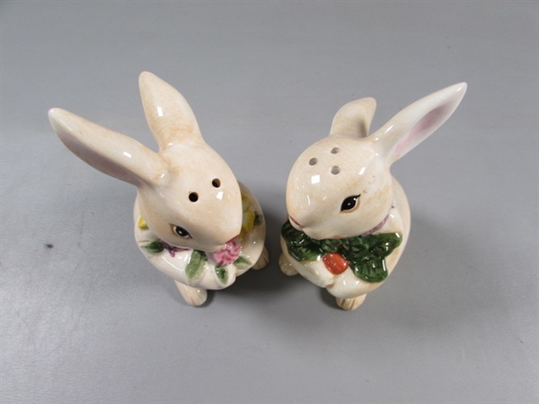 BUNNY FIGURINES & VOTIVE HOLDERS