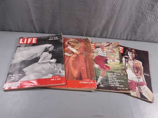 VINTAGE 1950'S & 70'S LIFE MAGAZINES