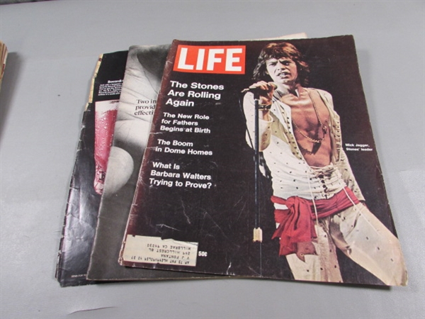 VINTAGE 1950'S & 70'S LIFE MAGAZINES