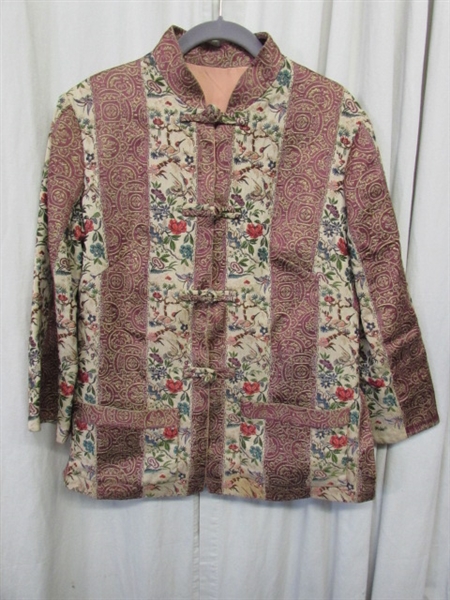 VINTAGE HANDMADE ORIENTAL JACKET - SMALL