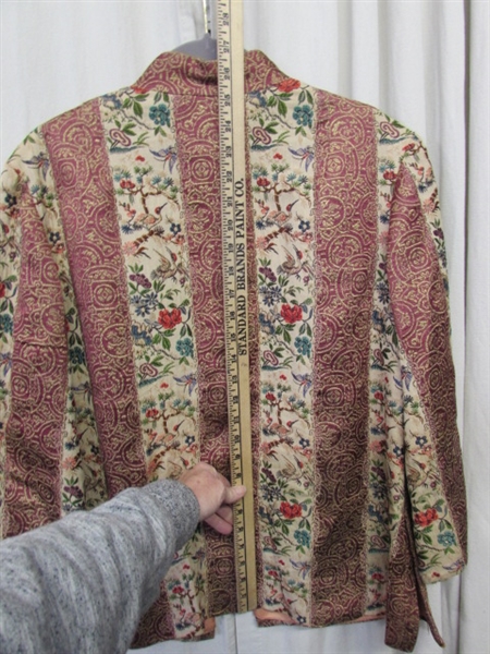 VINTAGE HANDMADE ORIENTAL JACKET - SMALL