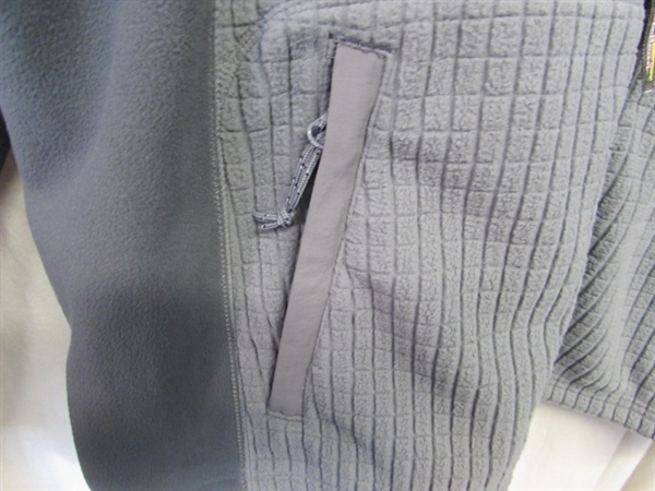 MEN'S L.L. BEAN XXL TALL GRAY WINDPROOF FLEECE JACKET - NEW W/TAGS