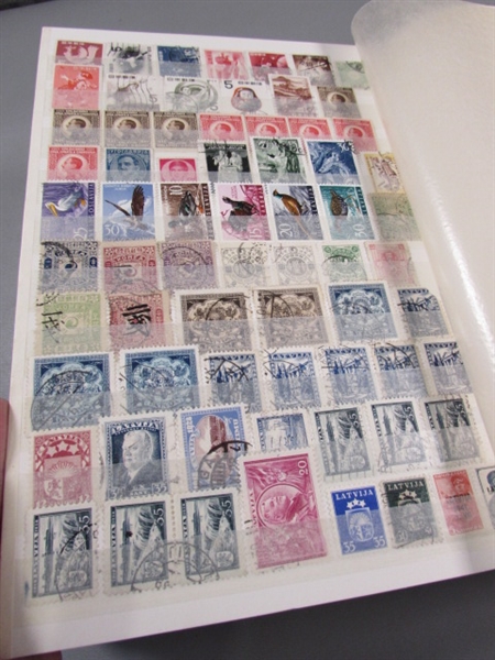 COLLECTOR'S POSTAGE STAMP ALBUM - FULL