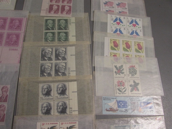 POSTAGE STAMP COLLECTION #2 - NEW & UNHINGED IN GLASSINE ENVELOPES