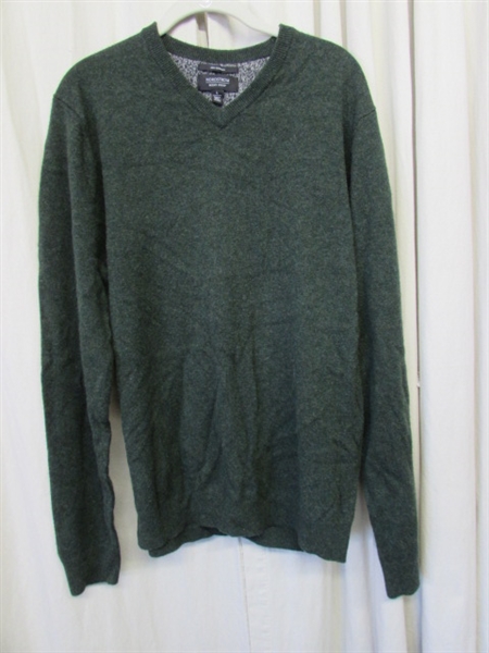 2 MEN'S NORDSTROMS CASHMERE SWEATERS - SIZE LARGE