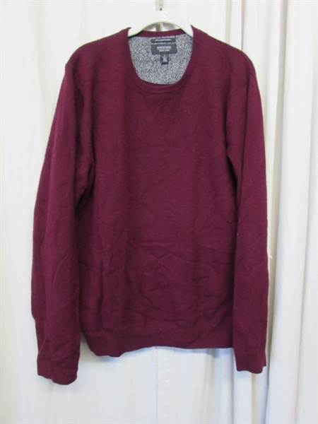 2 MEN'S NORDSTROMS CASHMERE SWEATERS - SIZE LARGE