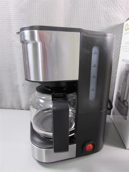 KRUPS 4 CUP COFFEE MAKER & CUISINART STICK BLENDER - NEW