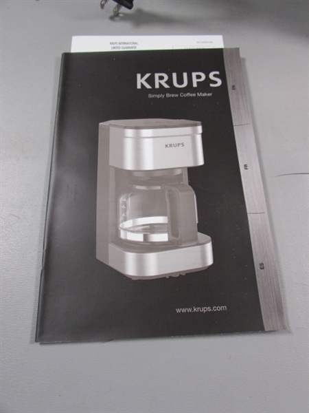 KRUPS 4 CUP COFFEE MAKER & CUISINART STICK BLENDER - NEW