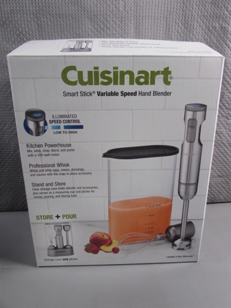 KRUPS 4 CUP COFFEE MAKER & CUISINART STICK BLENDER - NEW