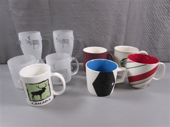 STARBUCKS COFFEE MUGS & CANADIAN MOOSE MUGS