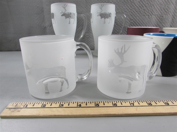 STARBUCKS COFFEE MUGS & CANADIAN MOOSE MUGS