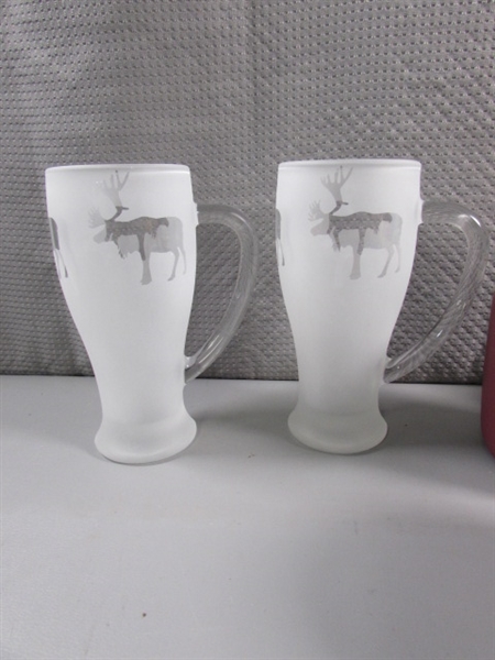 STARBUCKS COFFEE MUGS & CANADIAN MOOSE MUGS