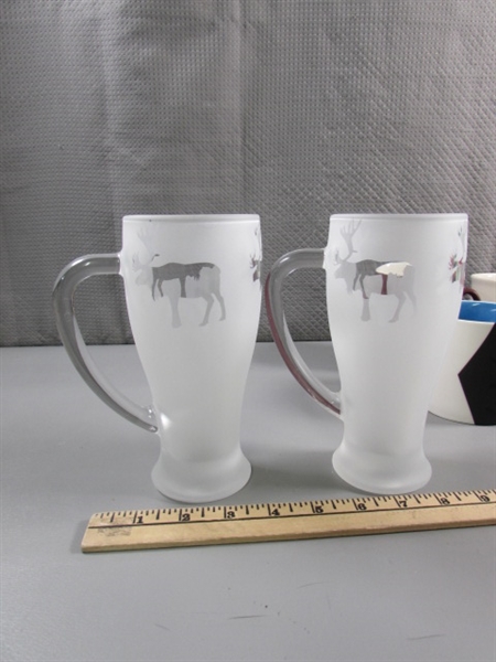 STARBUCKS COFFEE MUGS & CANADIAN MOOSE MUGS