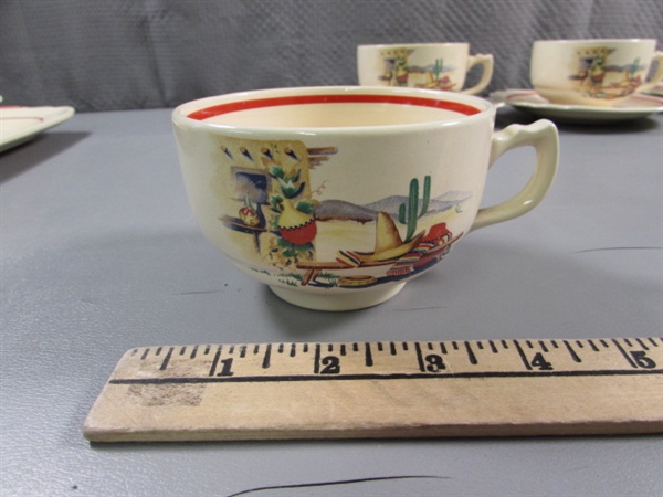 VINTAGE 1940'S HOMER LAUGHLIN HACIENDA DINNERWARE