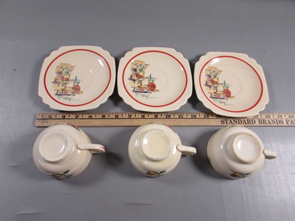 VINTAGE 1940'S HOMER LAUGHLIN HACIENDA DINNERWARE