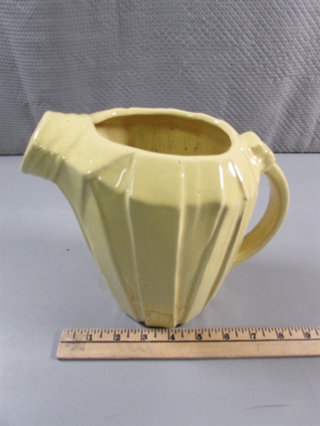 1940'S MCM YELLOW McCOY PITCHER