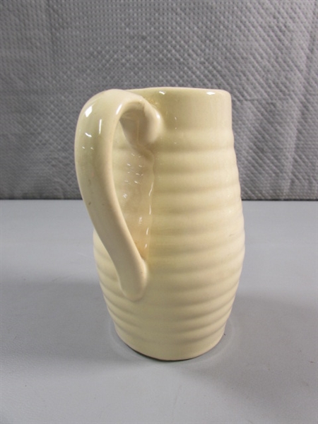 VINTAGE 'BAUER' RINGWARE BEEHIVE CREAMER/SYRUP PITCHER