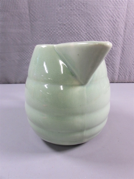 VINTAGE 'BAUER' RINGWARE PITCHER - MINT GREEN