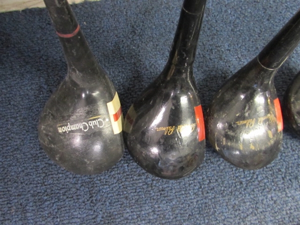 ASSORTED GOLF CLUBS & PUTTERS