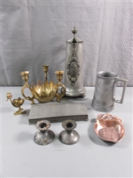 VINTAGE & MODERN BRASS, COPPER & PEWTER ITEMS