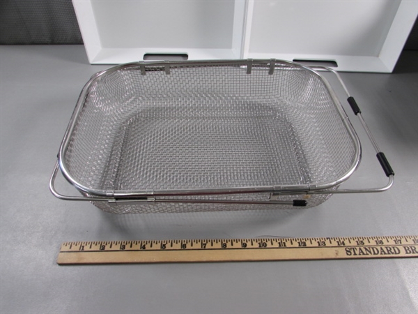 MELAMINE TRAYS & NOODLE BOWLS, STAINLESS CLOCHES, STRAINERS & MORE