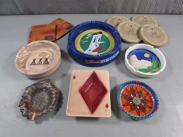 ASHTRAY COLLECTION & COASTERS