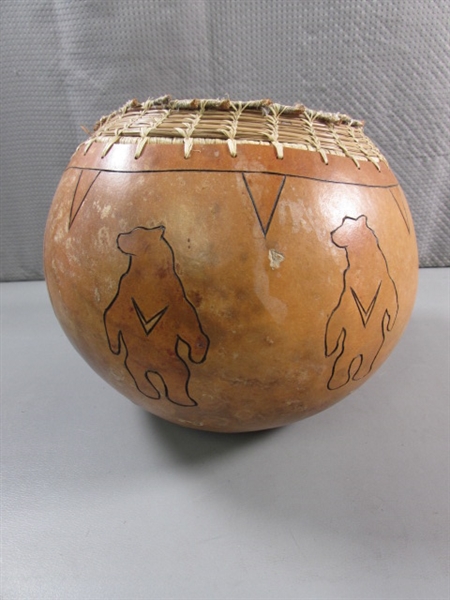 HAND CARVED GOURDS