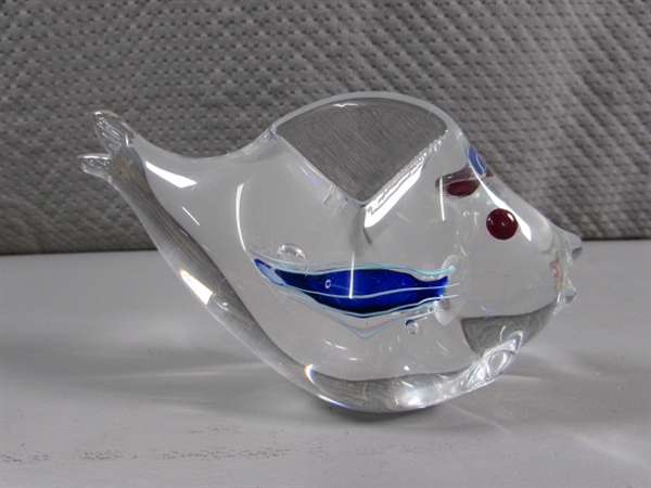 GLASS FISH FIGURINE COLLECTION