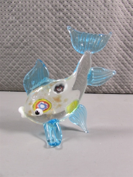 GLASS FISH FIGURINE COLLECTION