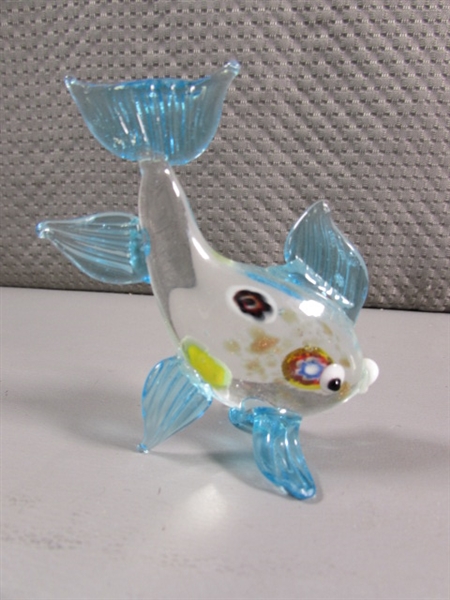 GLASS FISH FIGURINE COLLECTION