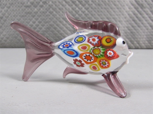 GLASS FISH FIGURINE COLLECTION