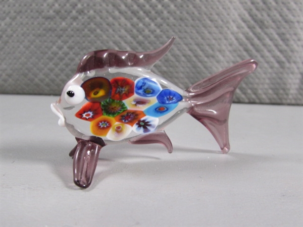 GLASS FISH FIGURINE COLLECTION