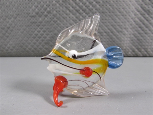 GLASS FISH FIGURINE COLLECTION