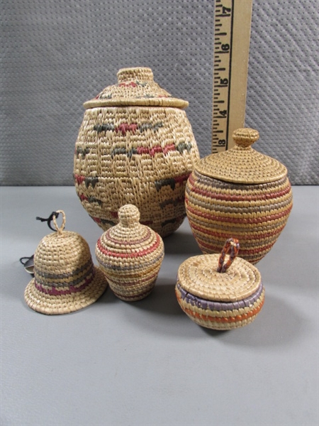 ARTIST MADE WOVEN BASKETS