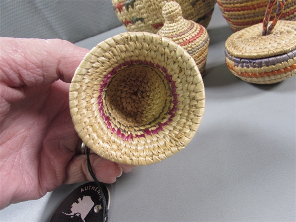 ARTIST MADE WOVEN BASKETS