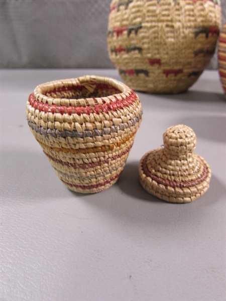 ARTIST MADE WOVEN BASKETS