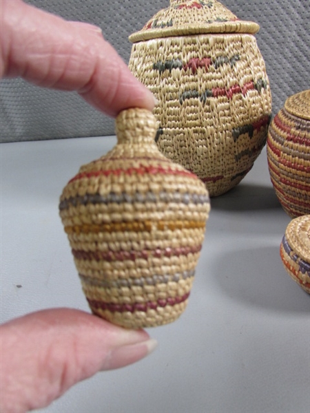 ARTIST MADE WOVEN BASKETS