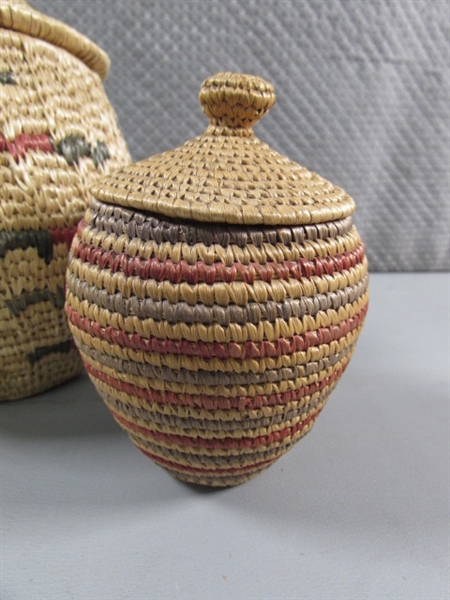 ARTIST MADE WOVEN BASKETS