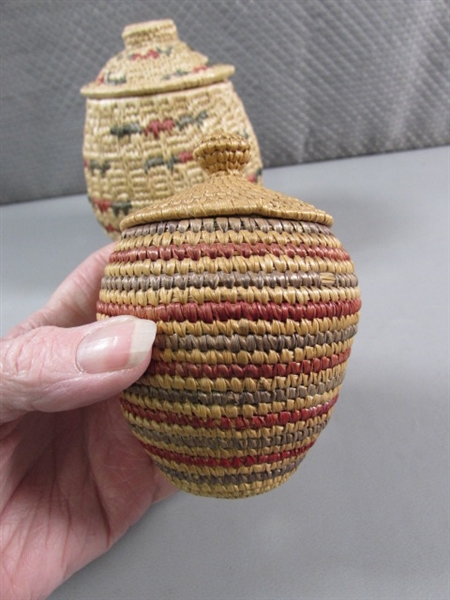 ARTIST MADE WOVEN BASKETS